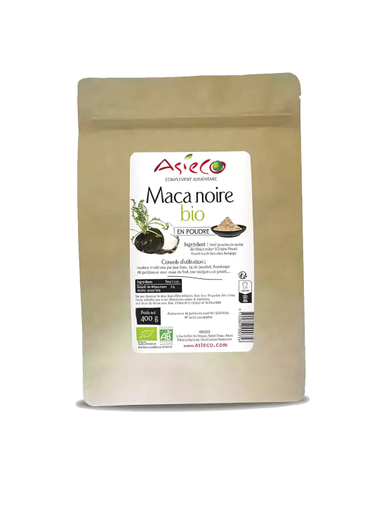 Maca Noire BIO 400 g – Écotype Sélectionné Junin | Asieco