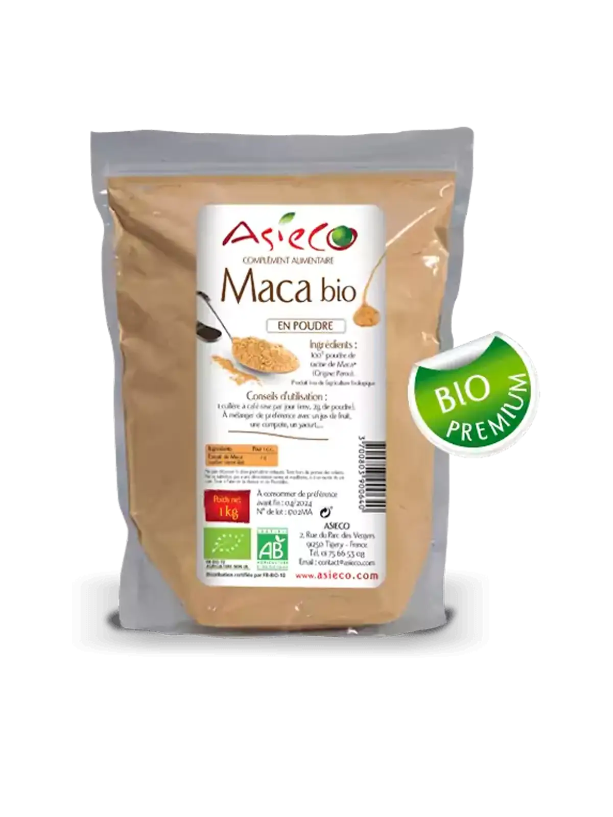 Maca BIO du Pérou en poudre - Sac de 1 kg