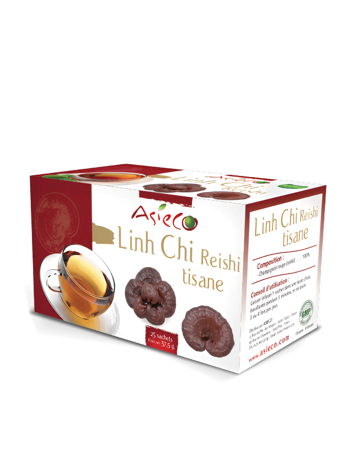 Tisane Reishi Ganoderma lucidum - 40 sachets de 1.5g