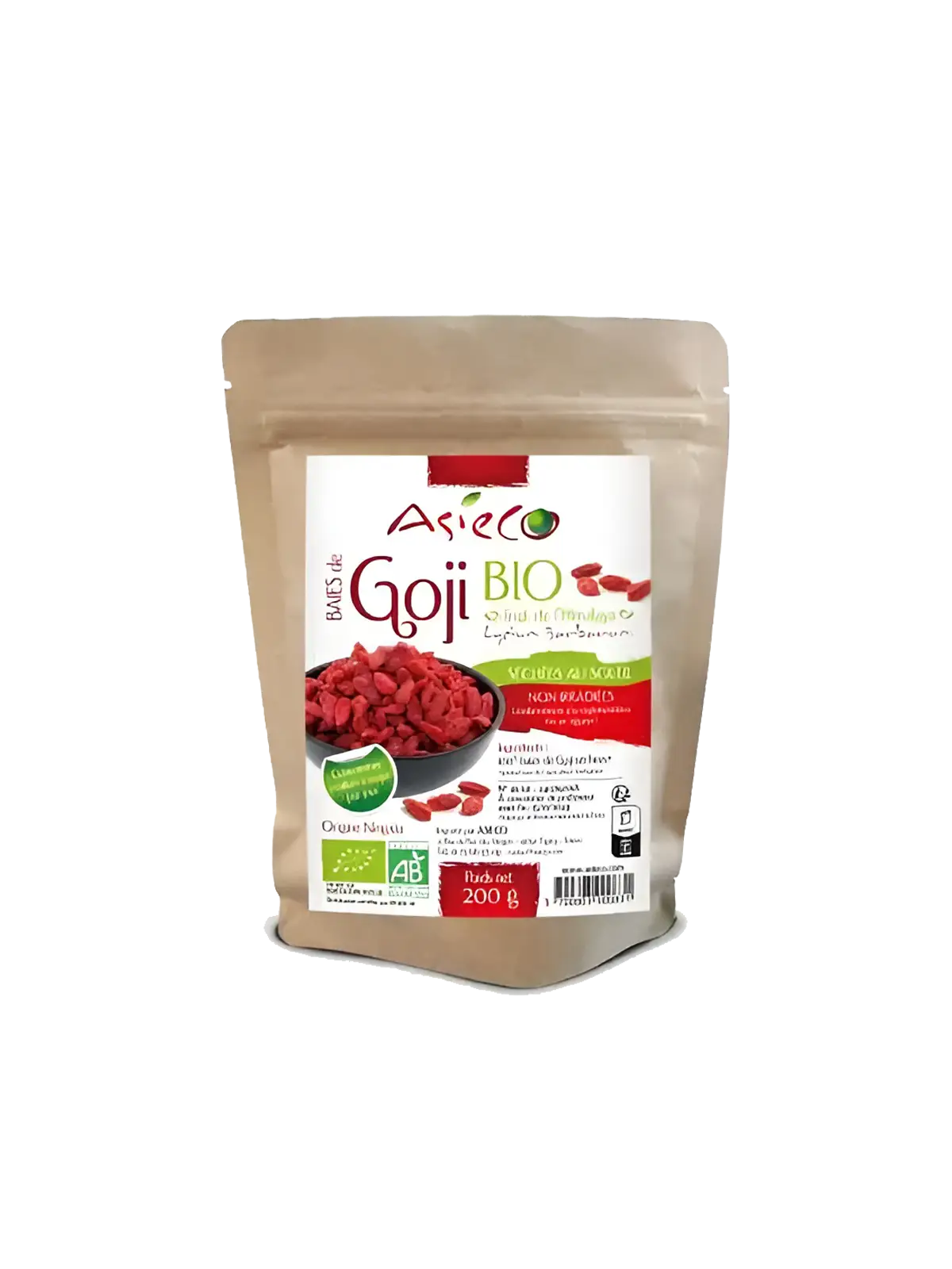 Baies de Goji BIO - Lycium barbarum - Sachet de 200 g