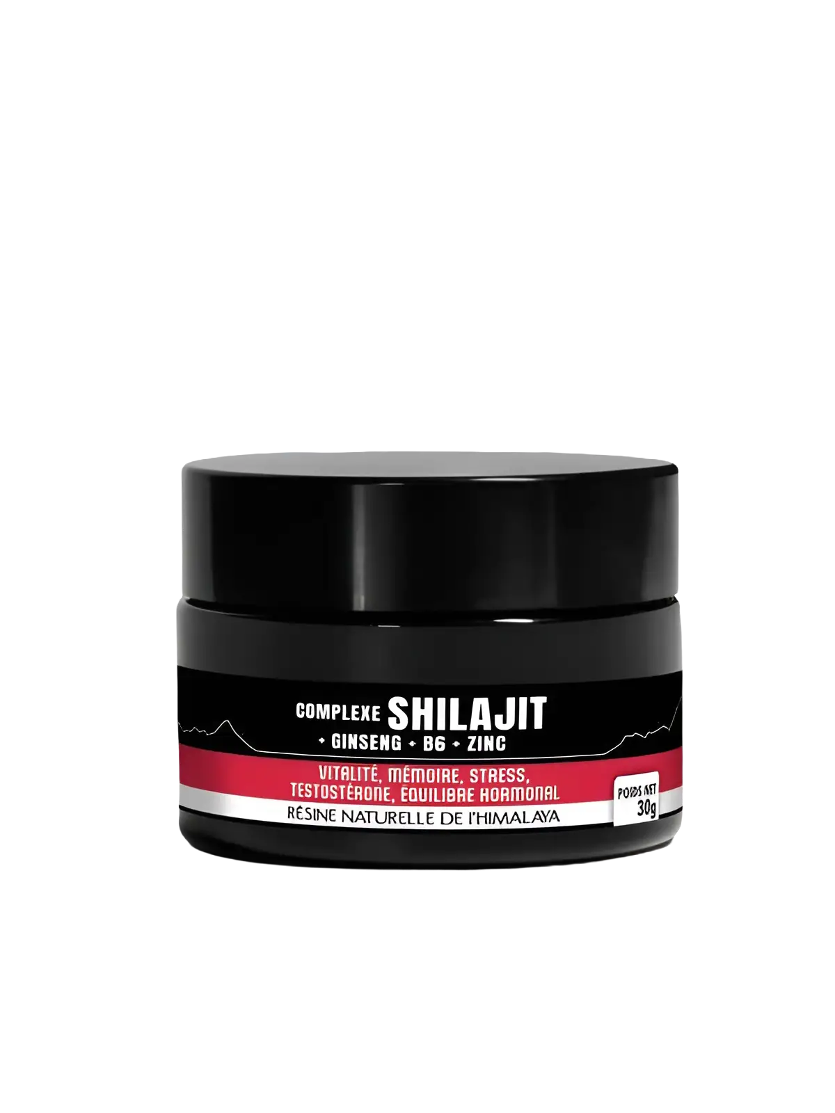 Complexe Shilajit + Ginseng + Vitamine B6 + Zinc – Résine-30G