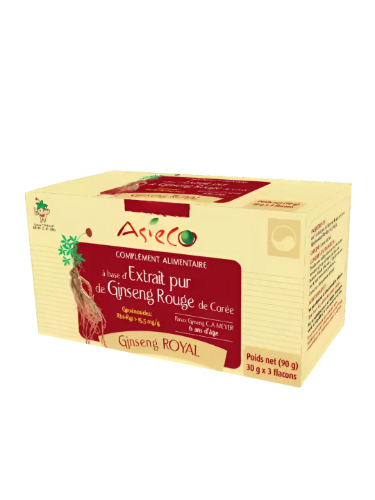 Extrait de Ginseng Rouge de Corée - Coffret de 3 flacons 30 g Royal