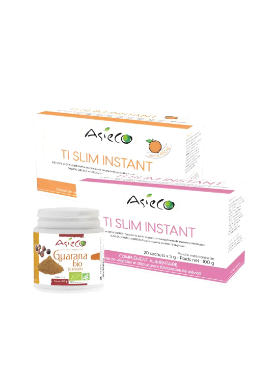 Pack Minceur Asieco – TI SLIM Instant + Guarana Bio
