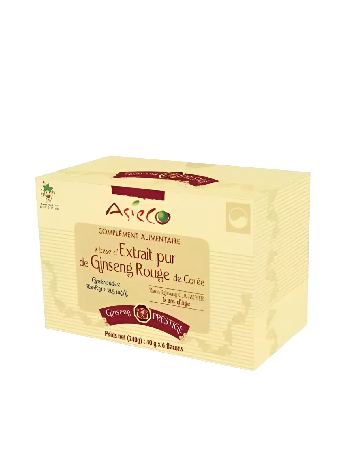Extrait de Ginseng Rouge de Corée - Coffret de 6 flacons de 40g Prestige