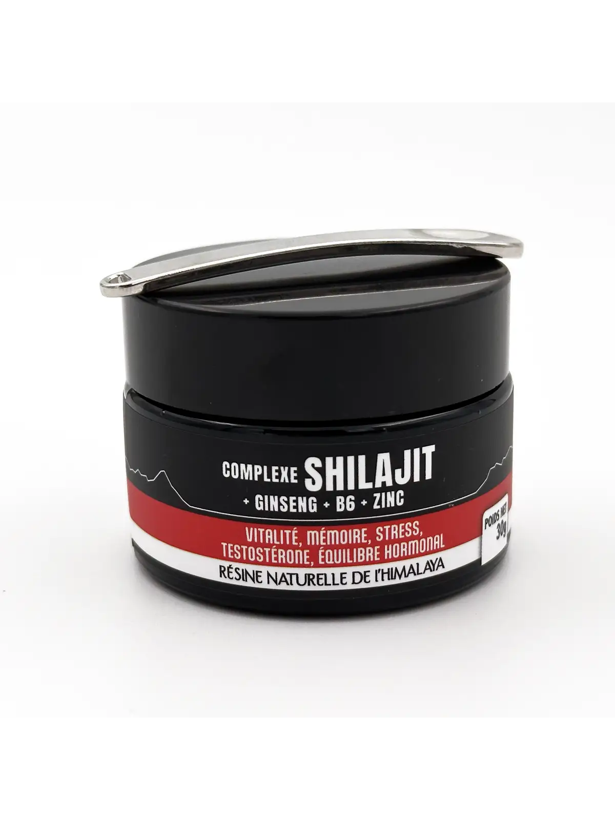 Complexe Shilajit + Ginseng + Vitamine B6 + Zinc – Résine-30G