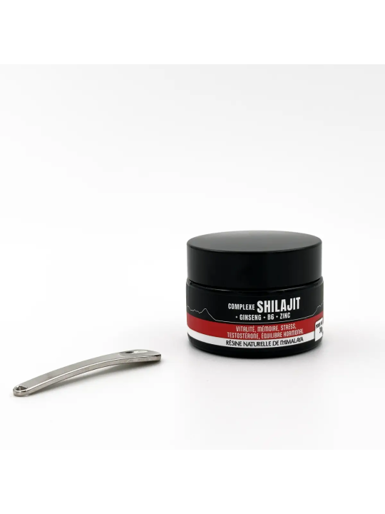 Complexe Shilajit + Ginseng + Vitamine B6 + Zinc – Résine-30G