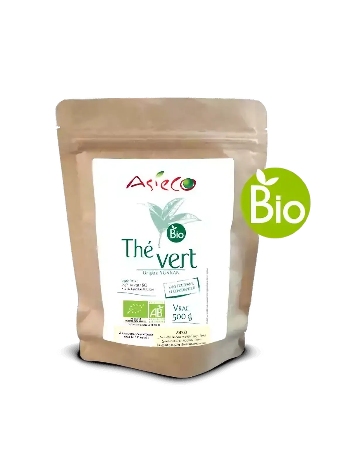 Thé vert BIO du Yunnan en vrac - 500 g